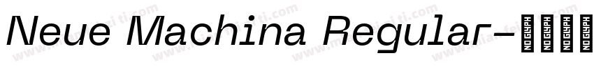 Neue Machina Regular字体转换